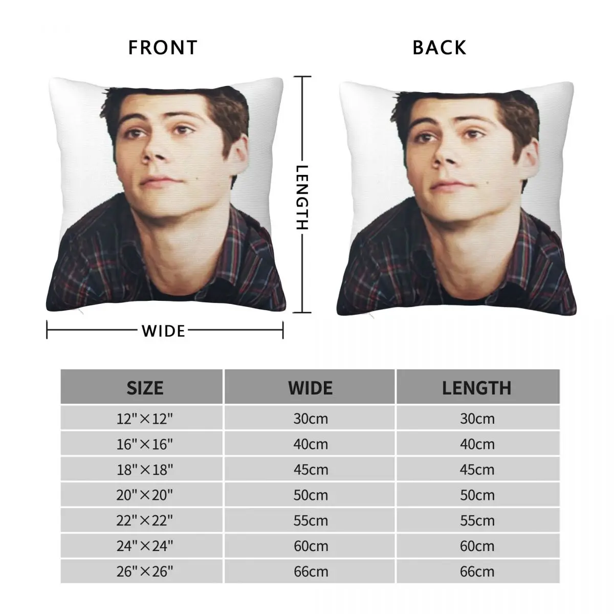 Dylan O'Brien Is A Puppy Square Pillowcase Polyester Linen Velvet Creative Zip Decor Sofa Seater Cushion Cover