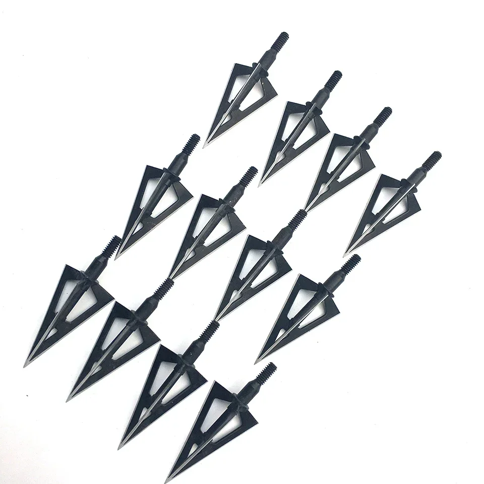 3/6PCS Arrow head Tip Point 100gr Broadhead Arrow compound Bow Beast Arrow Head 3 Blades Archery Shooting