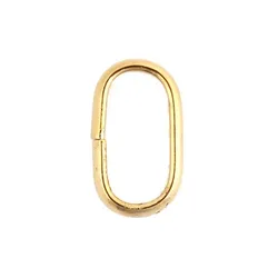 Aço inoxidável Aberto Jump Rings, Oval Cor de Ouro Círculo Anéis, Jóias Artesanais, 12mm, 4 