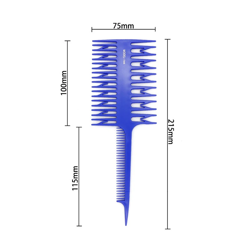 Profesjonalny grzebień do włosów koloryzująca włosy rozświetlić szczotkę do włosów rybią szeroką strefę grzebień fryzjerski grzebień fryzjerski narzędzie do układania włosów