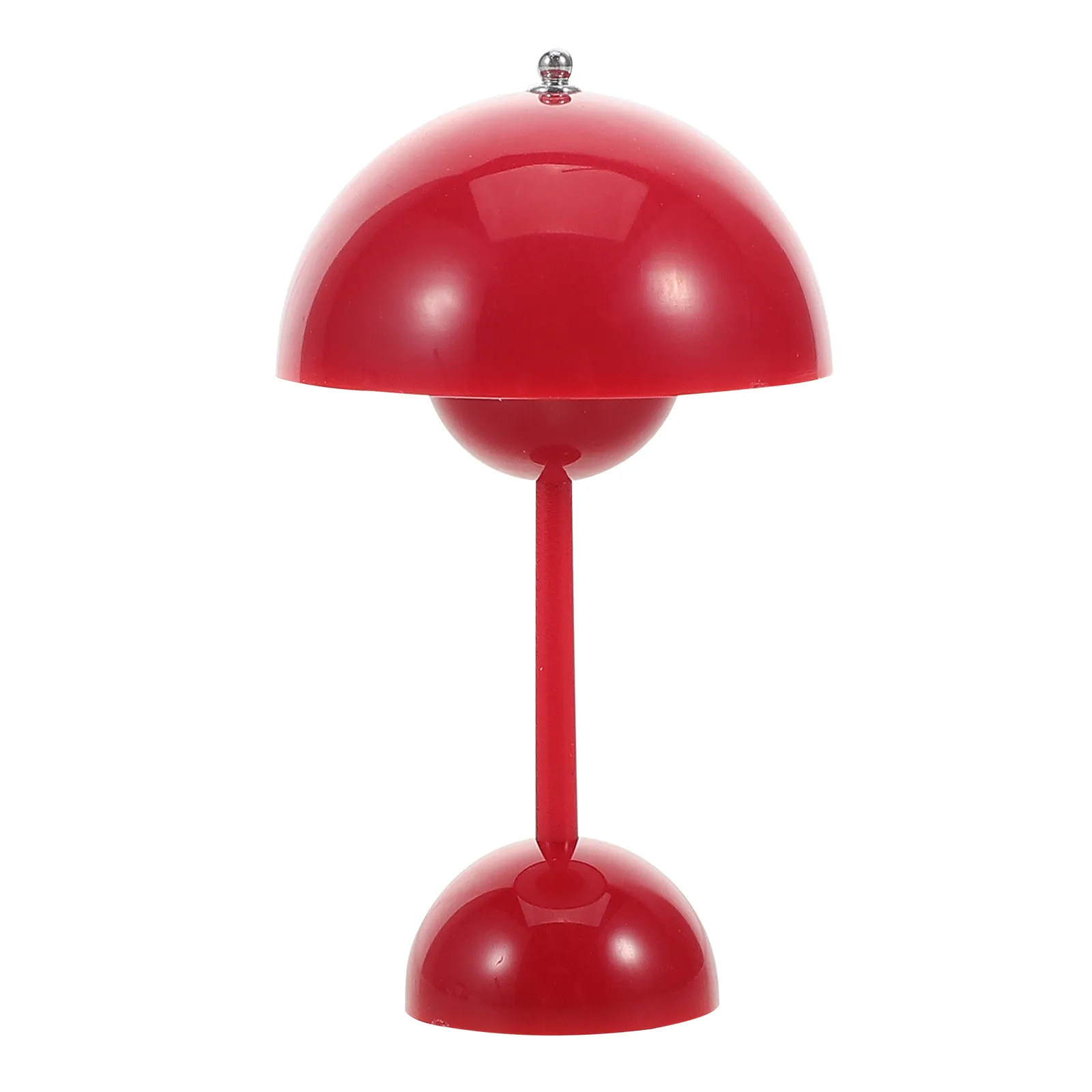 

Миниатюрная настольная лампа-цветок для кукольного домика, светодиодная мини-лампа, функциональное акцентное освещение, маленькие аксессуары для мебели, красная (без)
