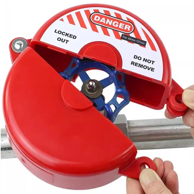 Adjustable valve lock  Ball valve locking device  Security padlock  Tough  Corrosion resistant for plumbing outdoor faucet locks