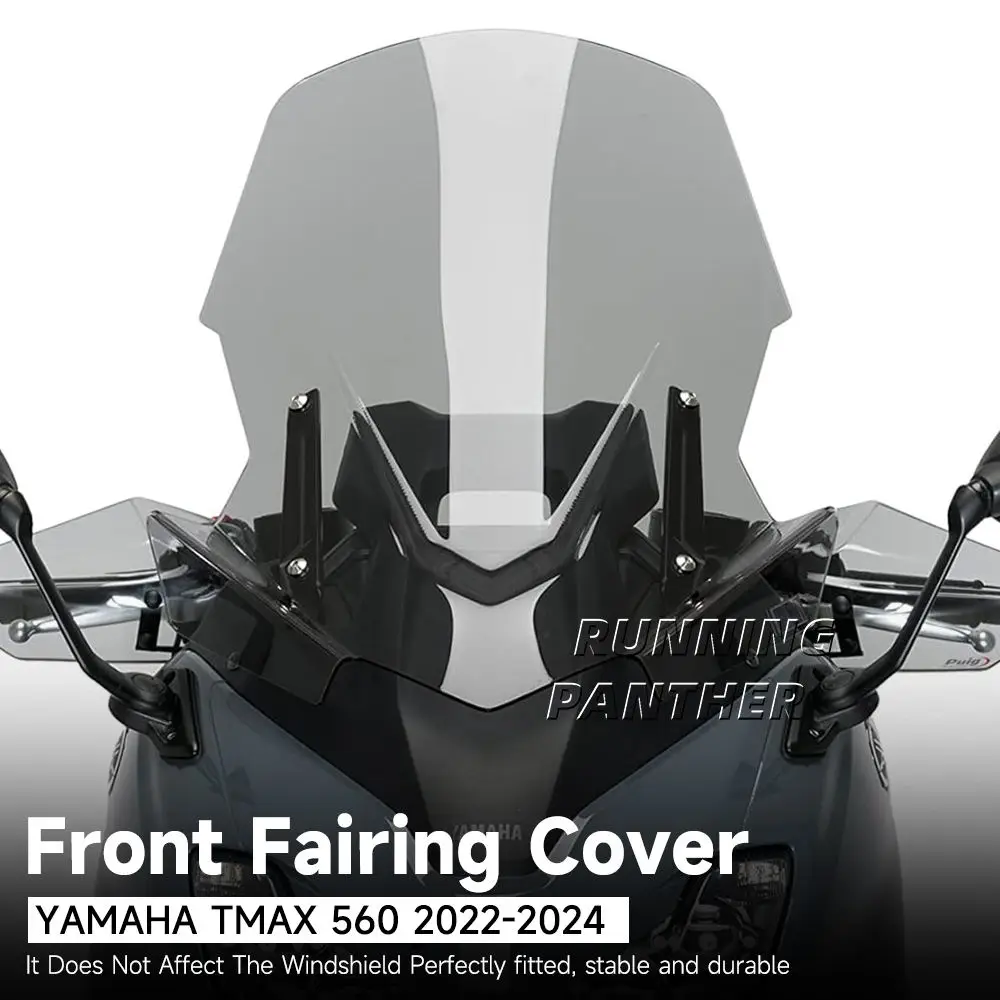 Motorcycle Windshield Wind Screen Shield Deflector Protector Windscreen For Yamaha T-MAX560 TMAX560 T-MAX 560 2022 2023 2024