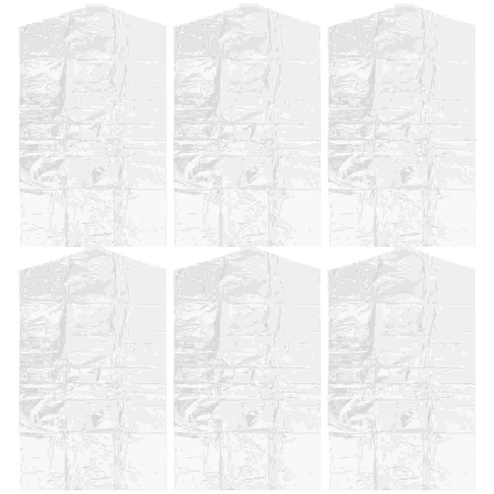 50 Pcs Tote Bag for Women Work Dry Cleaning Garment Cover Storage Transparent Suit Miss