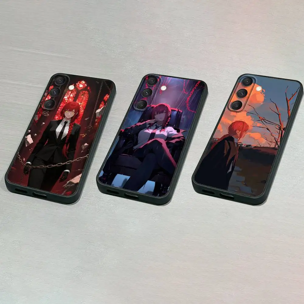 

M-MakimaES Phone Case For Samsung S25,S24,S23,S22,S21,S20,S10,Ultra,Plus,Lite,FE,Soft Silicone Black Cover