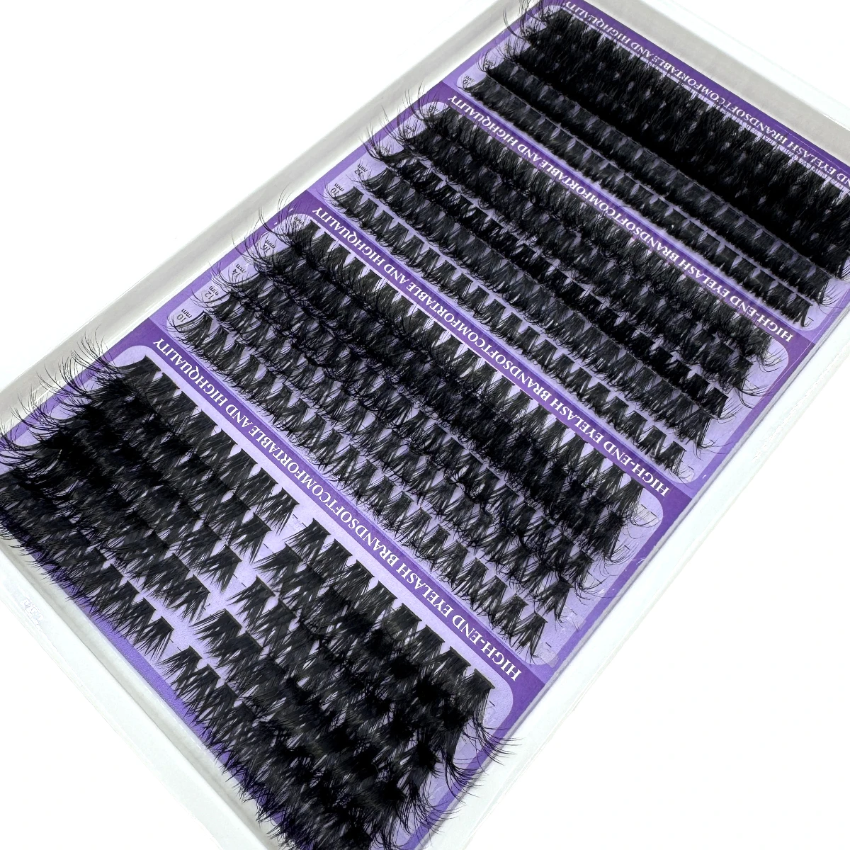 20 Reihen Wimpernspikes Wimperncluster Volumen Einzelwimpern Wispy Wimpern DIY Spiky Lash Extension Manga Cluster Wimpern – Detail 11