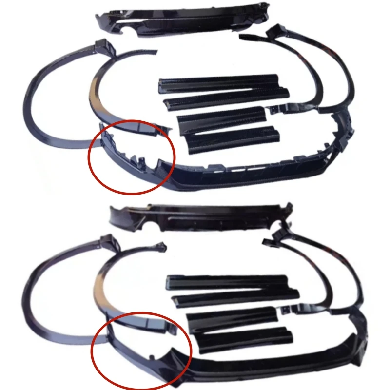 

Front Lip Rear Lip Car Door Guard Wheel Eyebrow for Mazda CX-5 2022-2025 Modified Glossy Black Body Kit