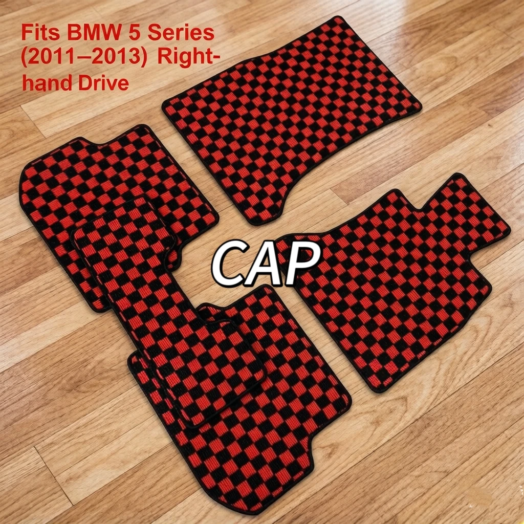 Custom Special Car Interior Luxury Pressed Velvet Floor Mats All Weather Protective Carpet Tailored For Right Hand Drive BMW 5 S