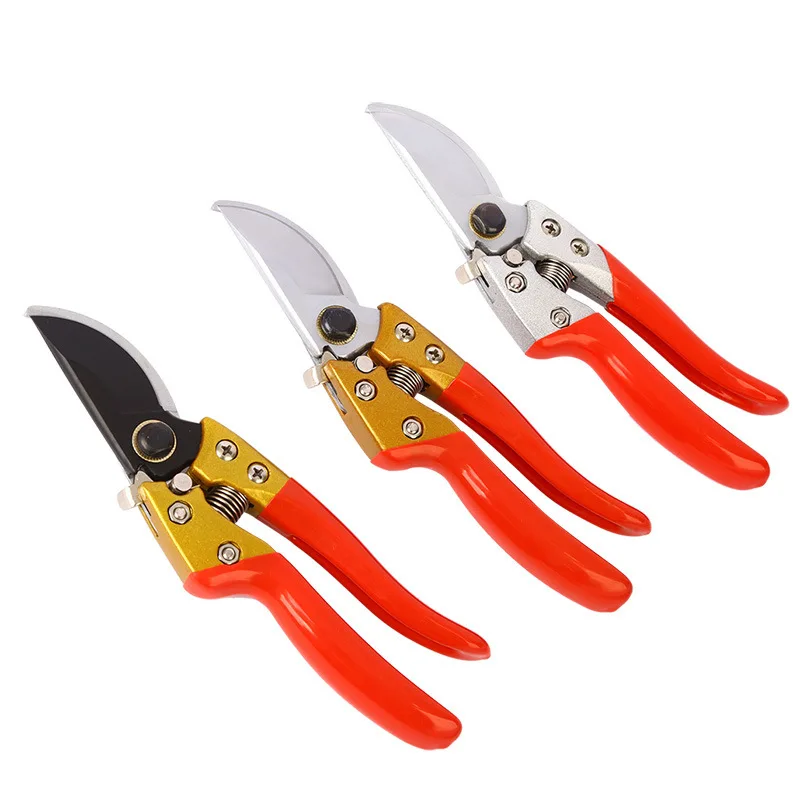 Dobeli Stainless Steel Sharp Powerful Garden Scissor Household Fruit Trees Branch Bypass TPR Handle Garden Shear Pruner For Home