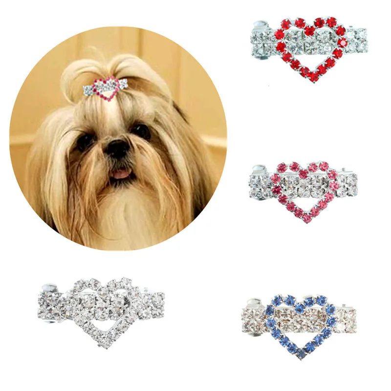 Pet Lovely Hairpins Dog Accessories Pet Dog Bows Hair Clips for Puppy Dogs Cat Yorkie Teddy Hair Grooming Pet Hair Accessories