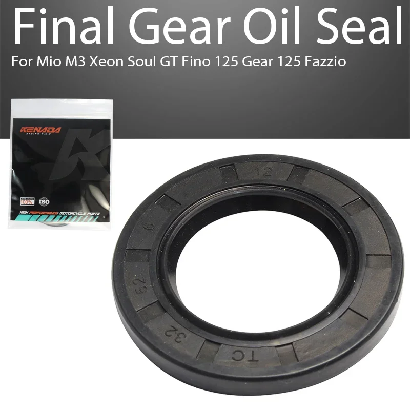 Motorcycle Rear Axle Drive Final Gear Oil Seal 32x52x6 93102-32801 For Mio M3 Xeon Soul GT Fino 125 Gear 125 Fazzio