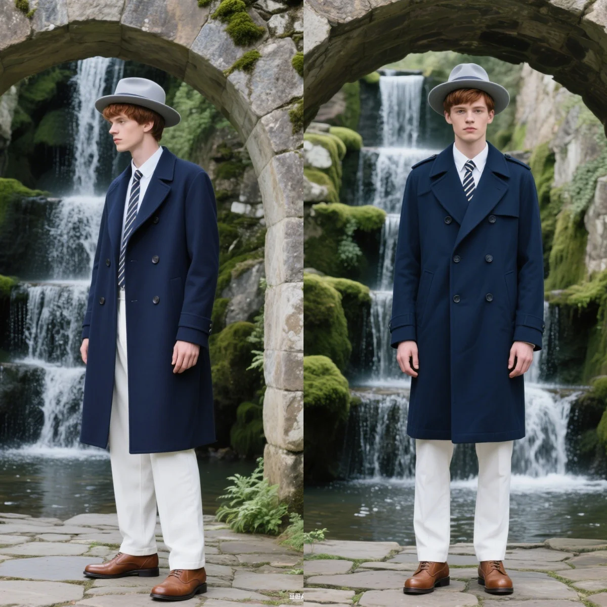 

Male Streetwear Winter Coat Mans Solid Color Casual Outerwear Jacket Double Breasted Wool Men's Long Tuxedos One Piece