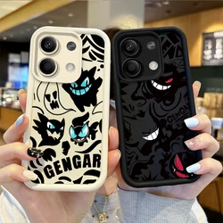 Pokemon Gengar Anime Phone Case For Redmi Note 13 12 Pro Plus 5G Note 13 12 11 10 9 Pro 12C 10C 9C A2 A1 Liquid Protective Cover