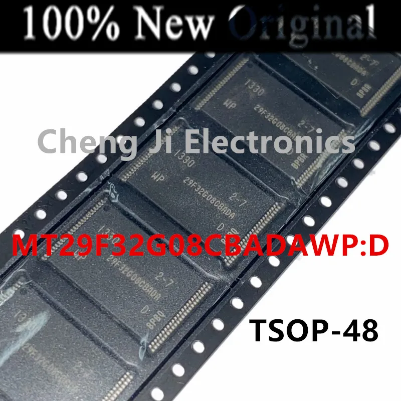 5PCS/Lot   MT29F32G08CBADAWP:D   MT29F32G08CBADAWP   29F32G08CBADA   TSOP-48   New Original Flash Parallel Memory