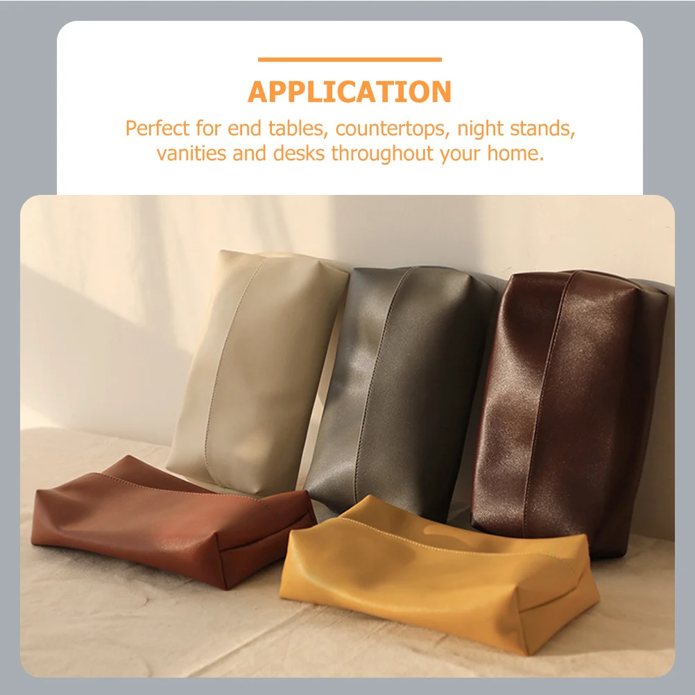 

Tissue Cover Napkin Case Dispenser Tabletop Paper Facial Holder Container Organizer