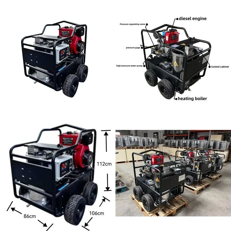 for Diesel Powered Pressure Washer 4000 psi Internal Combustion Engine Hot Water Washer for Restaurant Retail Industry
