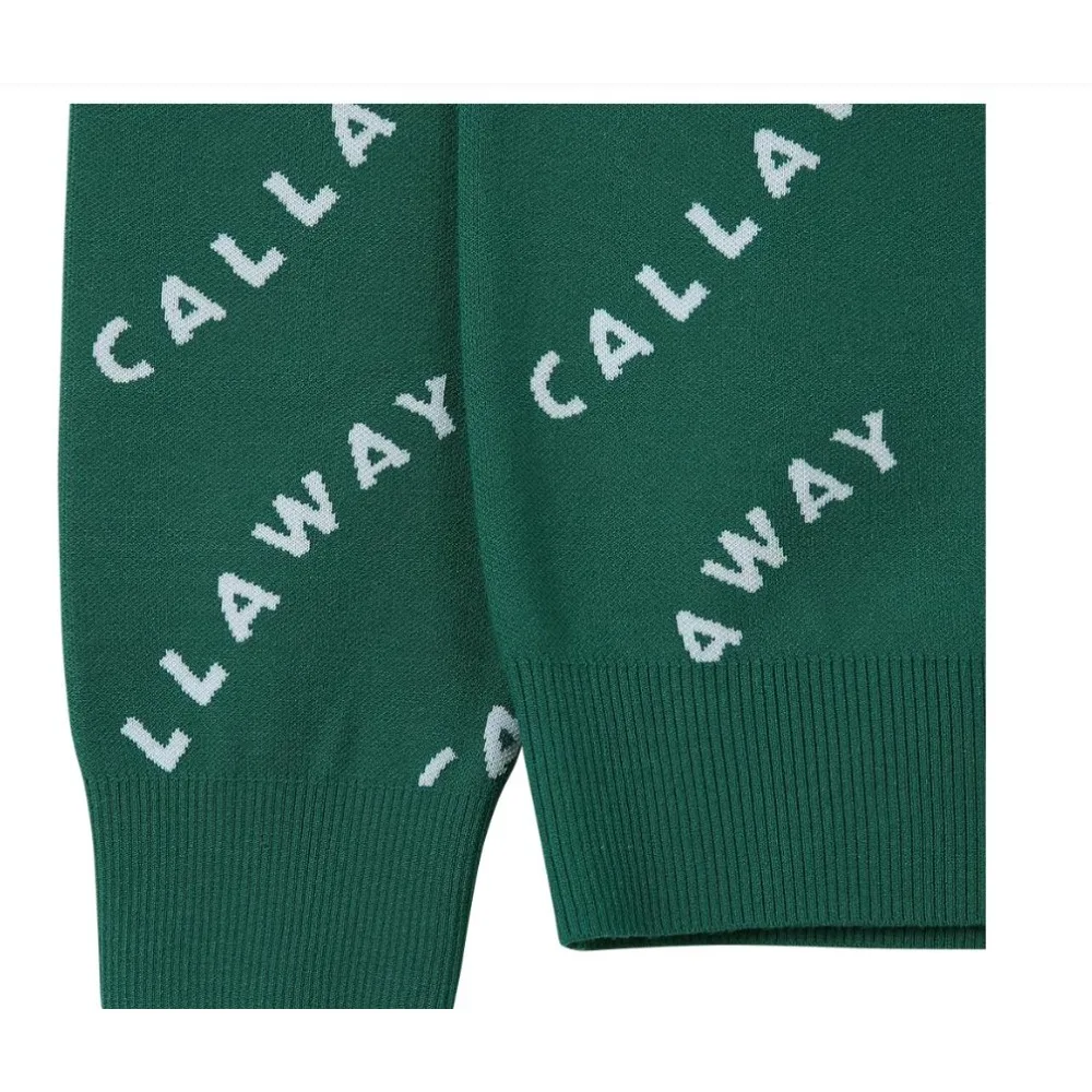 CALLAWAY Unique Design! Men\'s Fashionable Golf Clothing, Letter Design, Luxury Brand Knitted Sweaters, New Styles for Autumn!