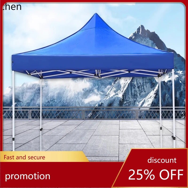 HT outdoor folding advertising tent four corners stall awning parking shed movable umbrella