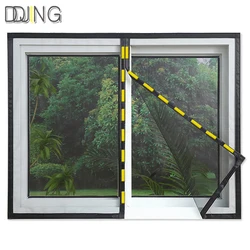 2025 Magnetic screen mosquito net，invisible curtain window screen、Open the middle magnetic stripe，for door  windows, RVs, trucks