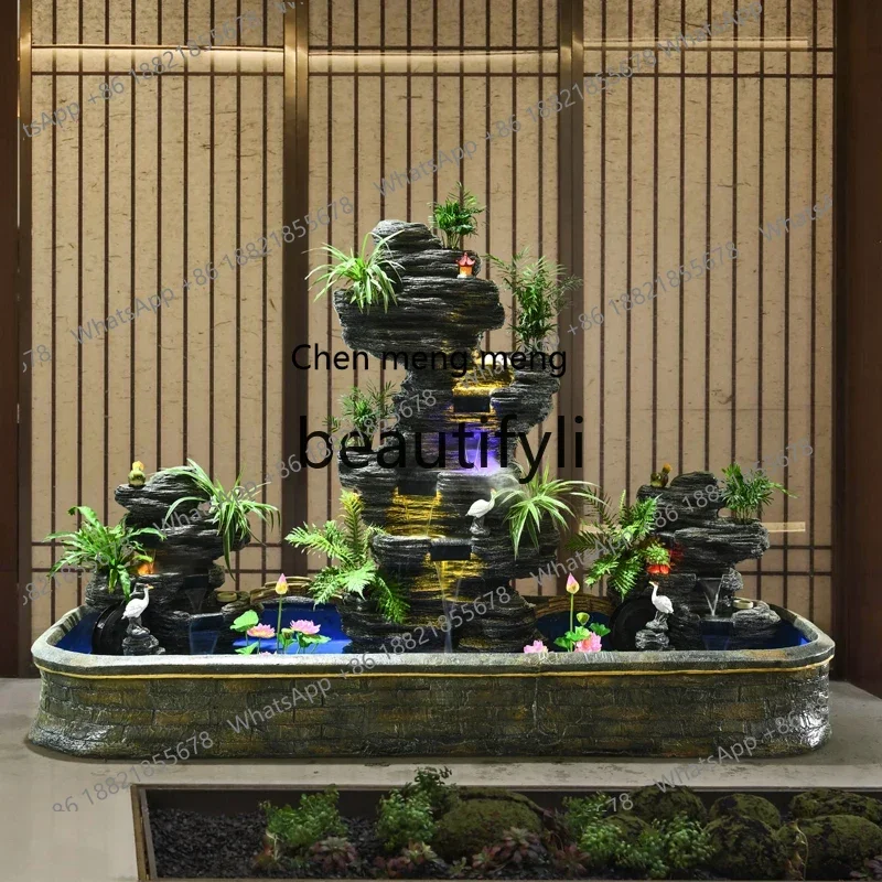 D178  Outdoor rockery, flowing water fountain, garden, courtyard decoration, lucky feng shui wheel, landscape ornament