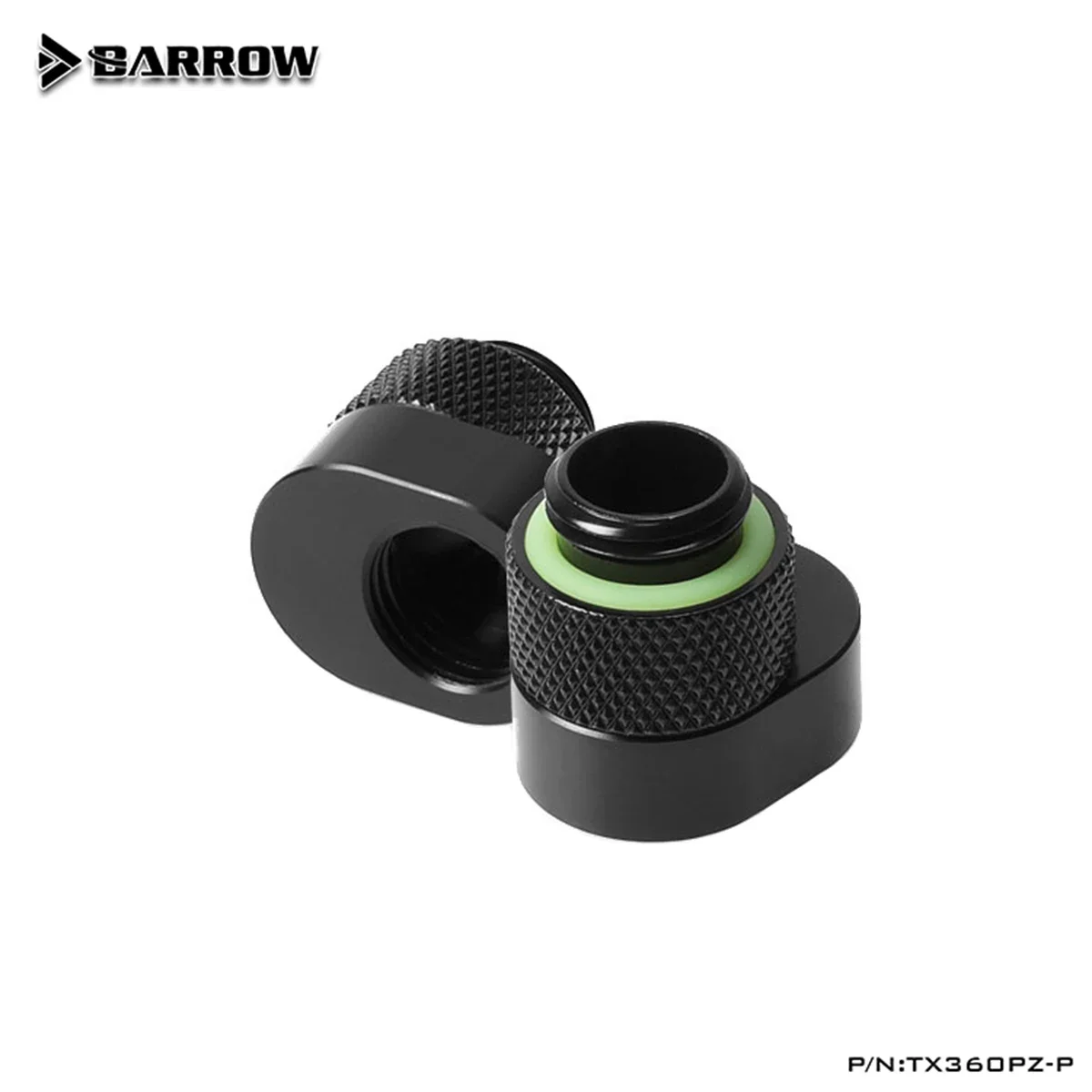 

Barrow G1/4" 360° Rotary Offset Adapter Male to Famale 6mm15mm Fitting for Computer Water Cooling System(Mini Pom)