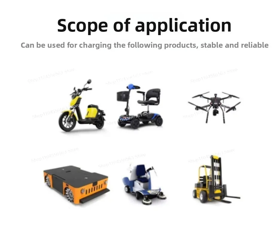 Lithium Battery Charger Fast Charging Adjustable Voltage High Current Lithium Iron Phosphate Ternary Lithium 12V24V36V48V
