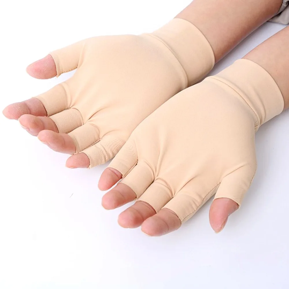 Arthritis Joint Magnetic Gloves Elastic Exposed Finger Arthritis Gloves Comfortable Breathable Cycling Driving Gloves