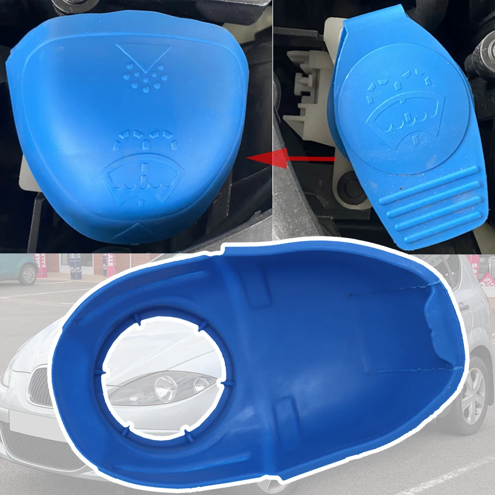 

Car Wiper Washer Fluid Reservoir Tank Bottle Cover Filler Cap Lid Screen Wash Funnel For SEAT Altea 5P XL 2004 2005 2006 - 2015