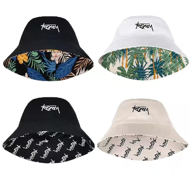 Large Size 60CM-62CM Bucket Hat Reversible Hawaii Korean Summer Men\'s Cap Casual Street Panama Bob Hip-hop Sports Cap Wholesale