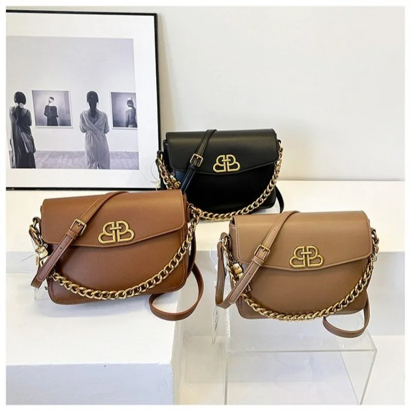 

Solid Color Commuter Diaper Bag Women Luxury Designer Handbag Leather Crossbody Shoulder Purse Tote Messenger Shopper Retro