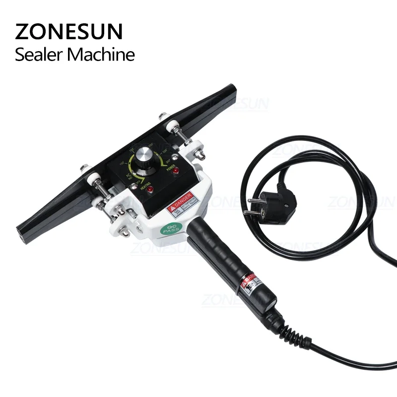 Zonesun คีมหนีบจับกระดาษฟอยล์อลูมิเนียมเครื่องปิดผนึกด้วยความร้อนโดยตรง