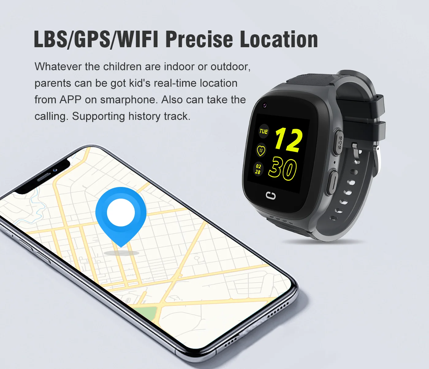 Kinder Smartwatch 4g SIM-Karte Video anruf Chat-Kamera sos GPS Location Tracker WiFi Taschenlampe wasserdichte Smartwatch für Kinder