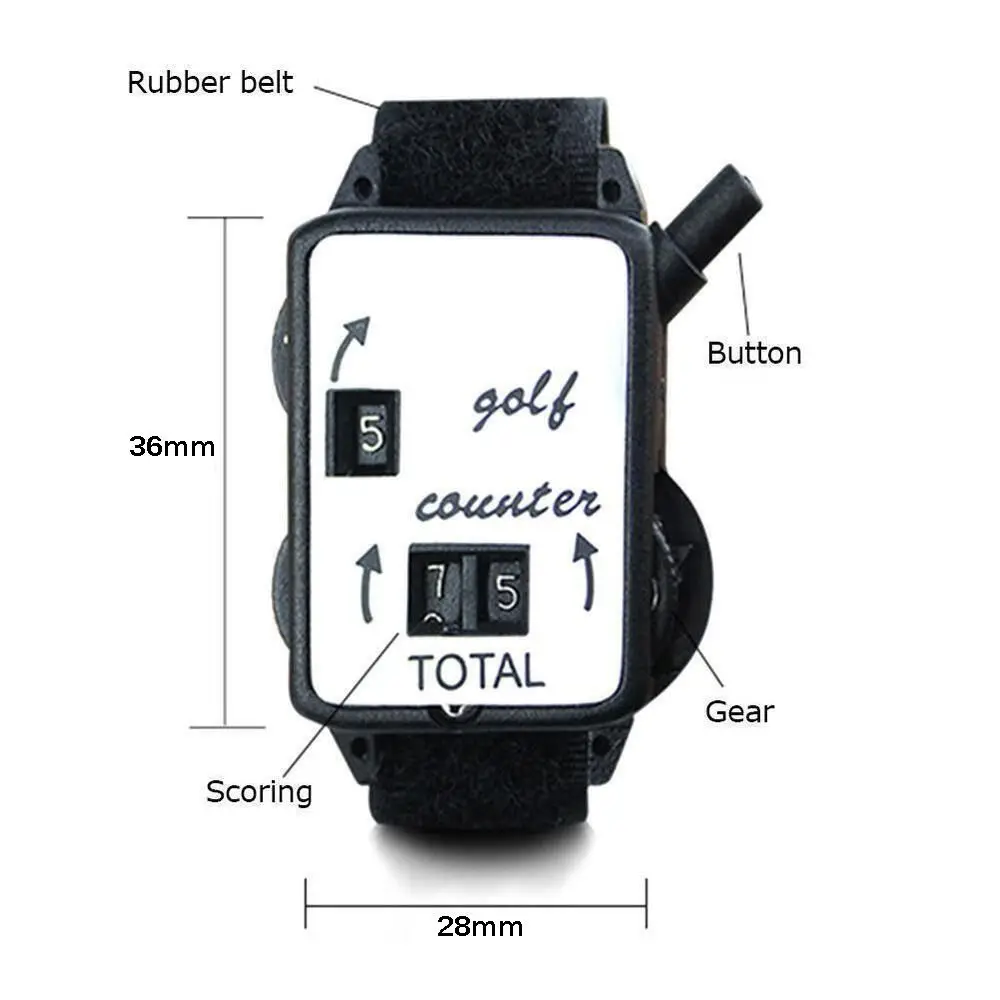 Golf Training Supplies Golf Score Stroke Keeper Count Watch Putt Counter Shot Wristband