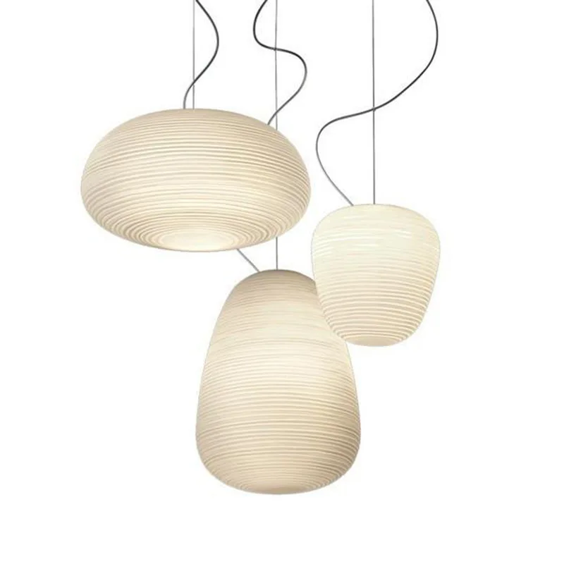 

Italian Japanese chandelier creative villa raised living room dining room light staircase