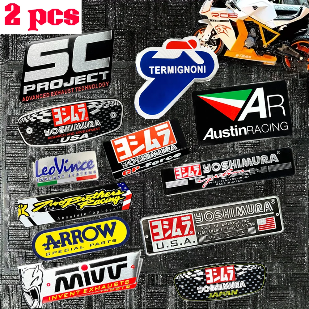 

For SC Project Austin Racing Yoshimura Leovince Arrow MIVV Termignoni Two Brothers Exhaust Sticker Motorcycle Accessories Escape