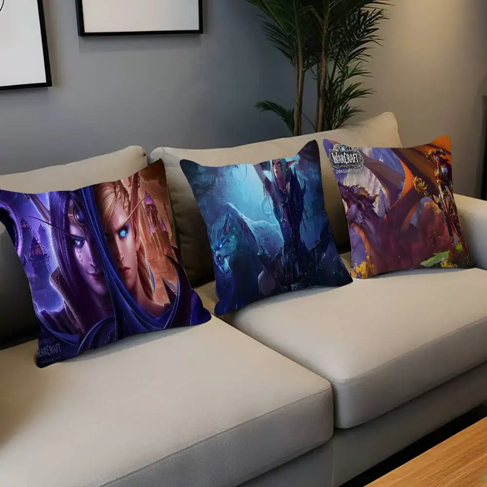 واو، غطاء وسادة من وورلد أوف ووركرافت، غطاء وسادة ديكور، غطاء وسادة مطبوع للأريكة #1