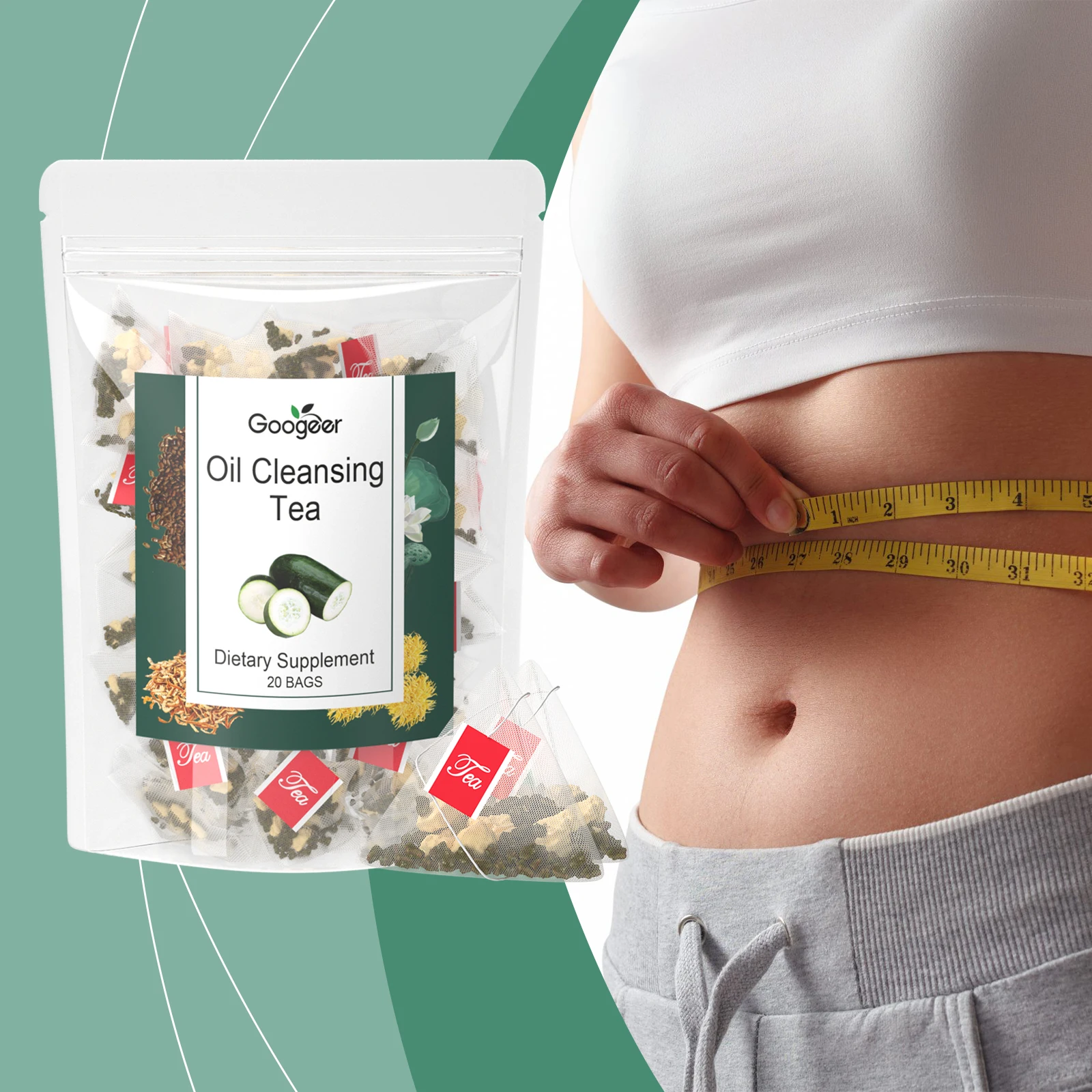 Mezcla de Té de Hierbas, Apoyo Natural al Metabolismo, Control de Peso, Limpieza Corporal, Bienestar Diario, Control del Apetito, Aumento de Energía