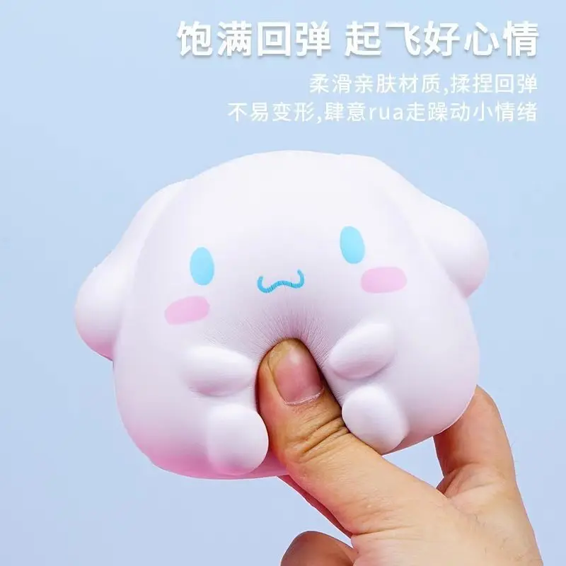 Kawaii Sanrio Hello Kitty Melody Decompression Kuromi Cinnamoroll Stress Relief Squishy Anime Cartoon Children's Hand Pinch Toy