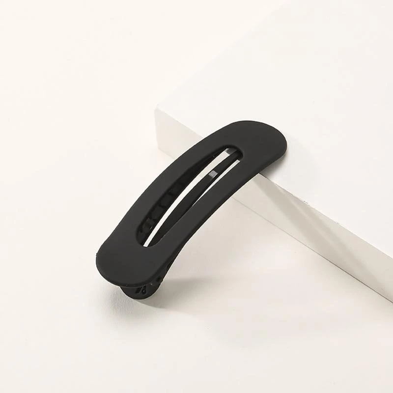

652F Flat Hair Clip Fashion Claw Clip Matte Hair Barrettes Duckbill Clip for All Age Simple Hair Shaping Sectioning Accessory