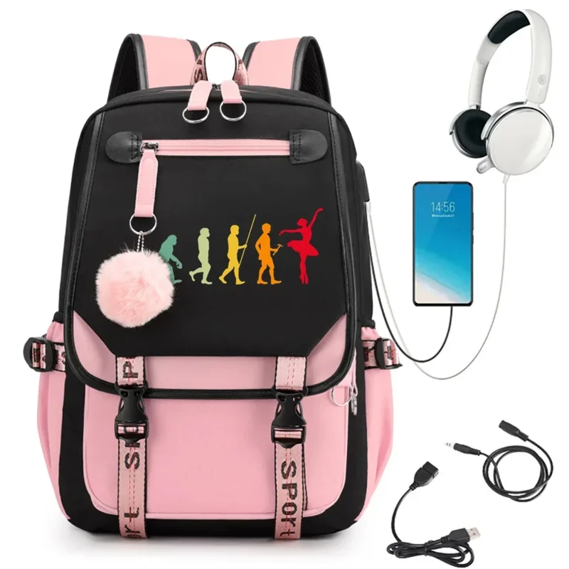 Fashion trends bags for women backpack teens girls kawaii bookbag rucksack ballerina evolution ballet dancer school bag mochila