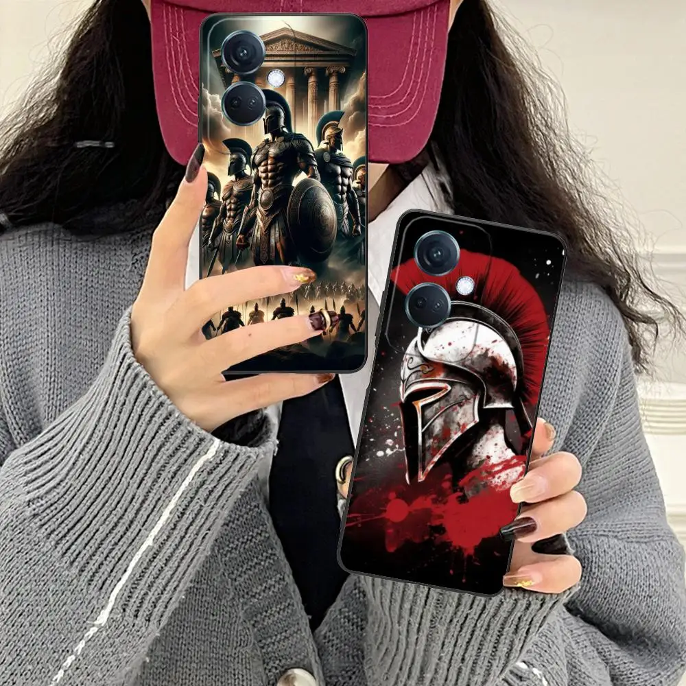 

Spartan Warrior Mobile Phone Case for OPPO Find X9 X8 X7 X6 X5 X3 X2 Plus s Pro Ultra Lite Colorful Printing Cover Cover Luxury