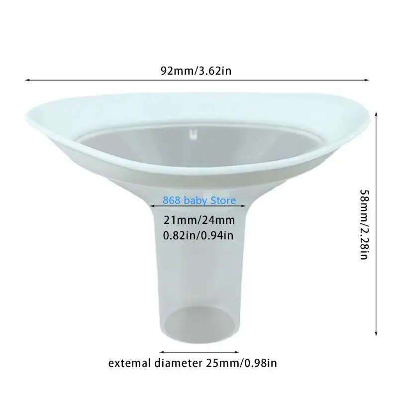 29EE مضخة الثدي 21 مم / 24 مم درع مضخة الثدي السيليكون سهل التنظيف #6