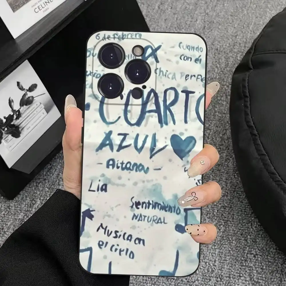 Cuarto A-AitanaS Azul telefoonhoesje voor iPhone 17,16,15,14,13,12,11,Plus,Pro Max,XS,X,XR,SE,Mini,8,7,zachte siliconen zwarte cover