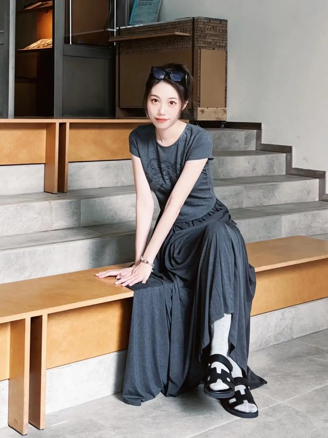 Jupe mi-longue en mousseline de soie pour femmes, longueur cheville, allongée, élégante, amincissante, longueur f, polyvalente