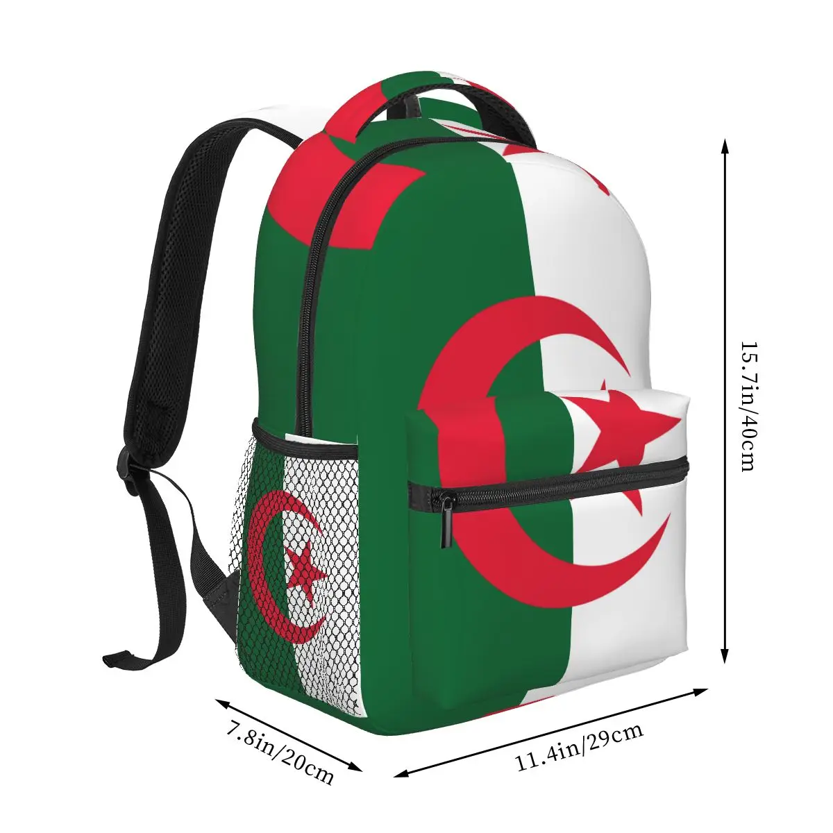 Women Backpack Flag Of Algeria Fashion Bag for Women Men School Bag Bookbag Mochila