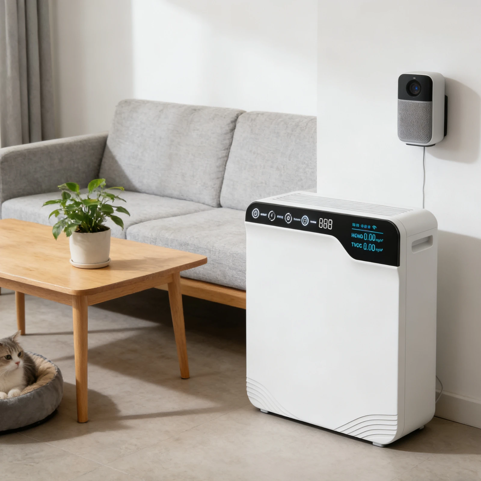 

220V/110V Intelligent WiFi Ozone Generator - Home Air Purifier Smoke Pet Toilet Deodorizer Odor Eliminator