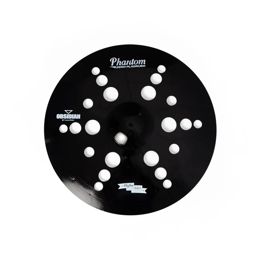 

PD 18-Inch Special Effect Drum Accessory High Quality Steel Black Rock Cymbal Holes Handmade Gong Cymbal Professional Drum Set