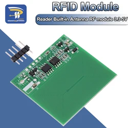 3.3-5V RFID Card Reader Module 125khz Card Reader Built-in Antenna RF Module UART Serial Output Super RDM6300