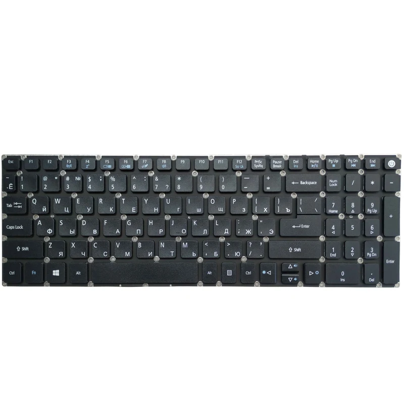 Teclado ruso para portátil Acer Aspire 7, A715-71, A715-71G, A715-72G, A717-72, RU, nuevo