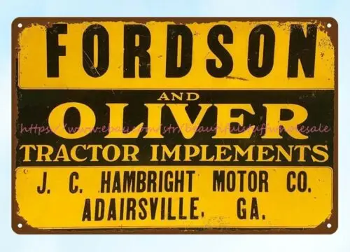 modern art posters  Oliver Tractor Implements metal tin sign